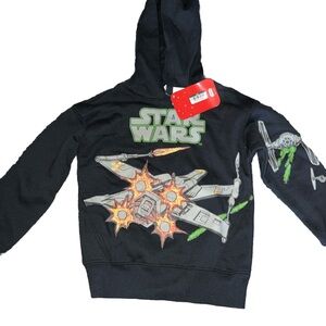 NWT Boy Star Wars The Last Jedi Hoodie Sweatshirt Size XS